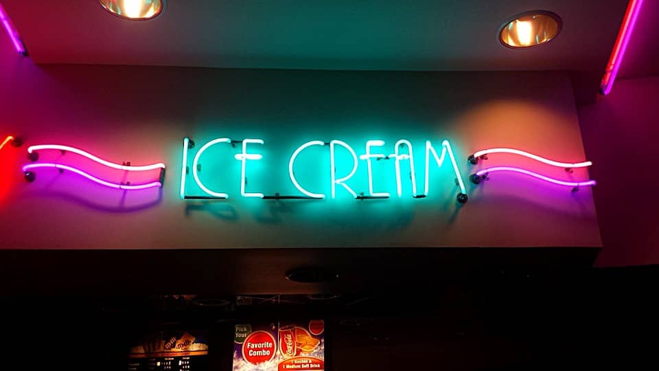 ice cream sign
